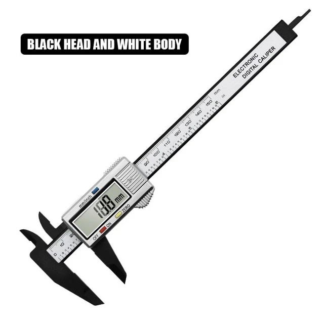 Electronic Digital Caliper, 150mm (6 Inches), Carbon Fiber Dial Vernier  Caliper with Large Clear LCD Screen 