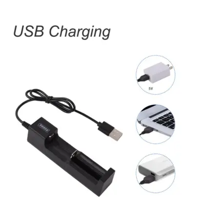 Universal 1 slot battery USB charger
