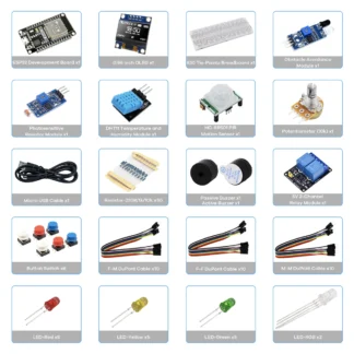Freenove Ultimate Starter Kit for ESP32-WROVER CAM (Included), Dual