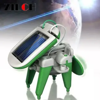 DIY 6-in-1 Solar Powered Robotic Kit Educational Electric Car Toy for Kids - cover image