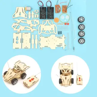 DIY Remote Control Four Wheel Drive Racing Elementary School Students Educational Fun Material Package - cover image
