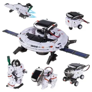 UFO 6-in-1 Experiment Solar Robot Toy DIY Building Powered Learning Tool Education Robots Technological Gadgets Kit for Kid