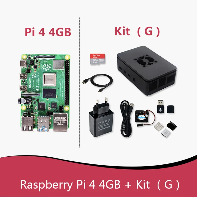 Kit G - Raspberry Pi 4 Model B 4GB RAM 