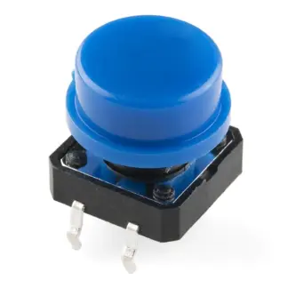 Tactile Momentary Push Button Blue 12mm