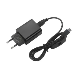 Power Supply for Raspberry Pi 4 with ON-OFF Switch USB-C 5VDC 3.0A EU Plug