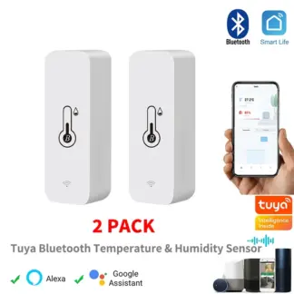 Tuya Bluetooth Smart Temperature & Humidity Sensor Indoor (2 Pack)