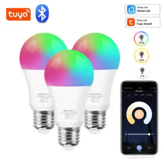 Tuya Smart Light Bluetooth Bulb E27 AC85-265V RGB+CW+WW 15W