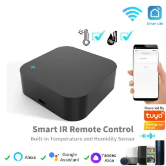 Tuya Universal Smart IR Remote Control with Built-in Temperature and Humidity Sensors