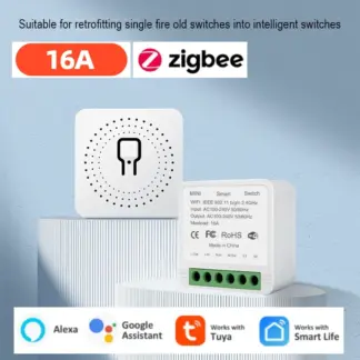 Tuya Zigbee Smart Switch 16A 2-way Control Switch Smart Life App Smart Home Automation Module