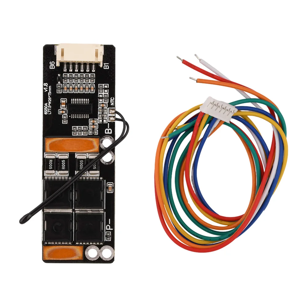 BMS 6S 50A 24V Li-Ion Battery Protection Board with Balancing with Optional NTC – 3.7V Ternary Cell Support
