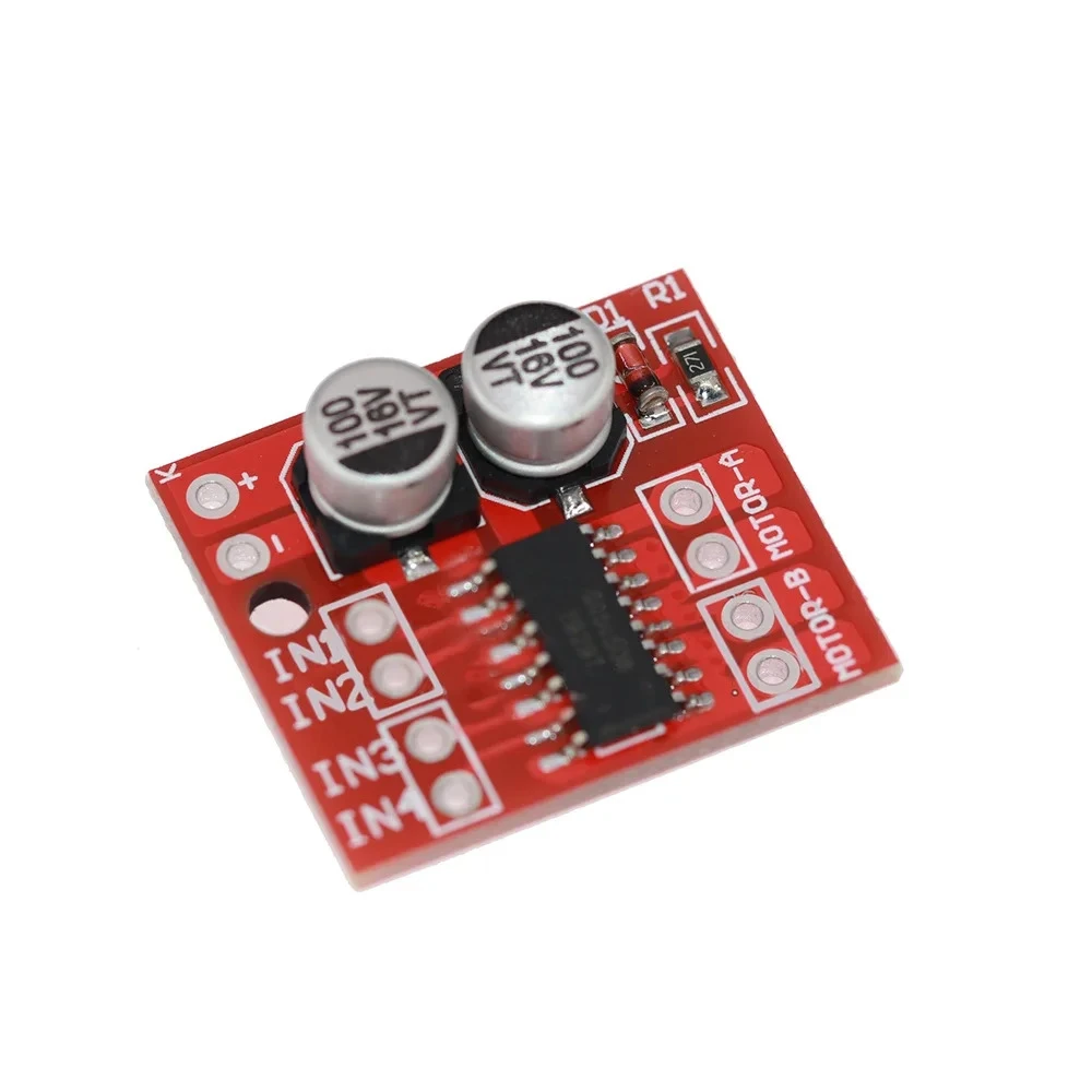 Mini L298N Dual H-Bridge DC Stepper Motor Driver Module 2A 5V-35V High Power Motor Controller for Arduino Robot Smart Car